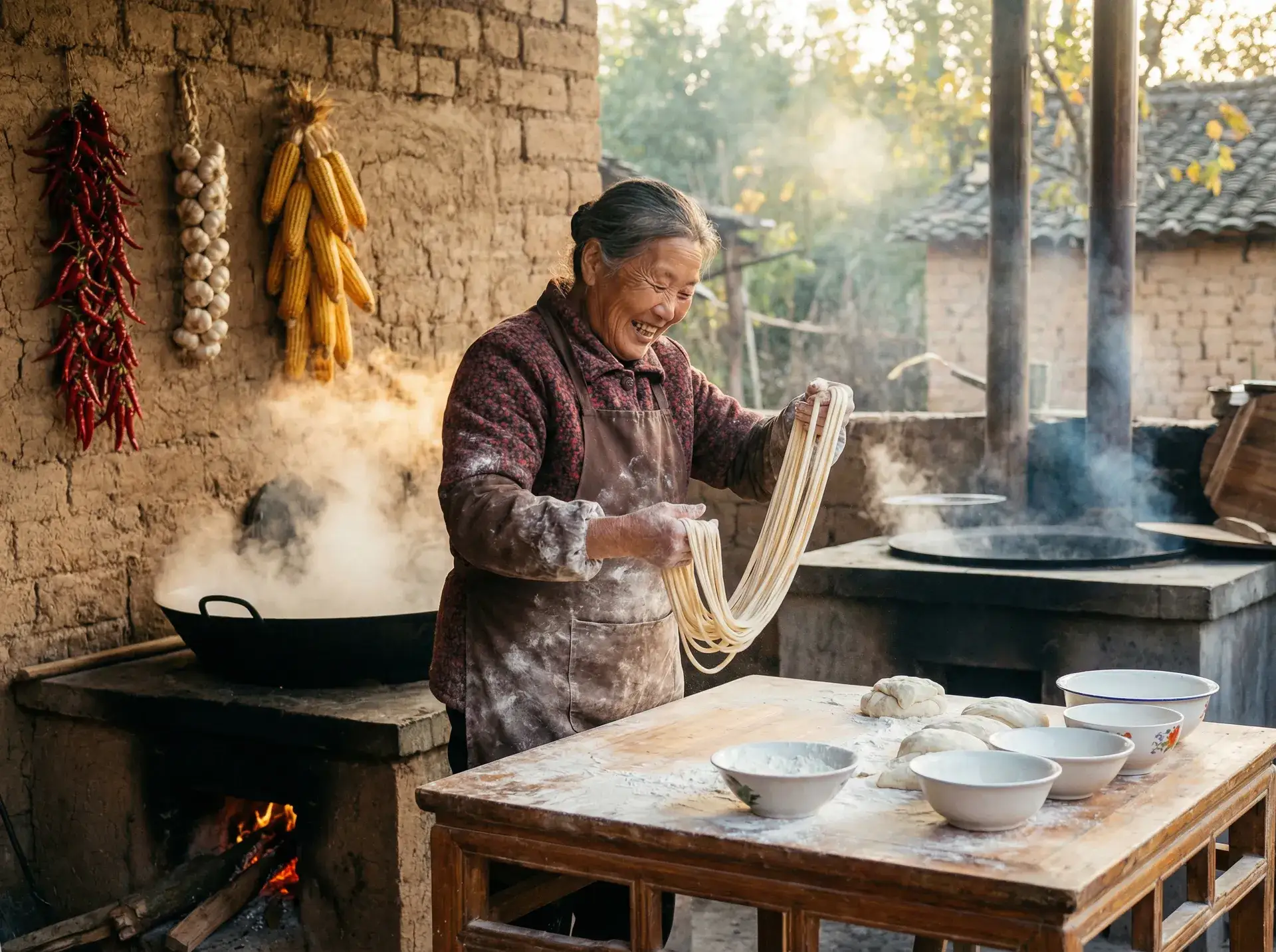 农家大嫂手擀面 - 私密浏览器看片免费下载 乡村美食